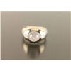 Image 3 : Mens 18k White Star Sapphire Ring