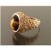 Image 2 : Mens Beautiful Tiger's Eye Gold Ring