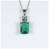 Image 2 : Exquisite G.I.A. Certified Emerald and Diamond