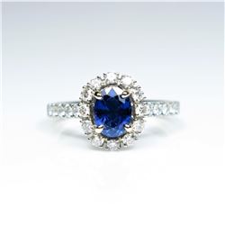 Beautiful NEW Ceylon Blue Sapphire and Diamond