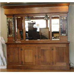 Antique American Oak Bar