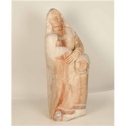 Carved Alabaster Statue