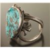 Image 2 : Navajo Turquoise Sandcast Cuff