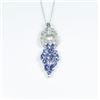Image 1 : Elegant Tanzanite and Diamond Pendant