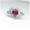 Image 1 : Exceptional Vintage Ruby and Diamond Ring