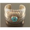 Image 1 : Navajo Spider Web Turquoise Cuff