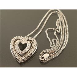 Ladies Diamond Heart Pendant