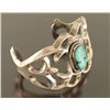 Image 2 : Navajo Turquoise Sandcast Cuff