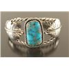 Image 1 : Navajo Blue Gem Turquoise Cuff