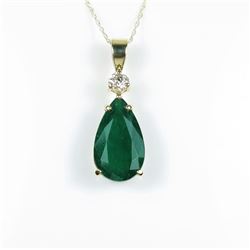 Incredible 8.50 carat Pear Shape Emerald