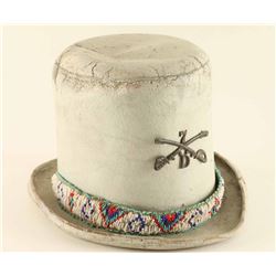 Antique Leather Top Hat