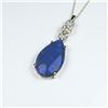 Image 2 : Spectacular Black Opal and Diamond Pendant