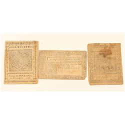 Lot of Colonial Currency