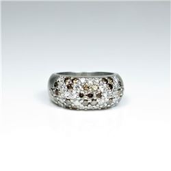 Exquisite Platinum White and Chocolate Diamond