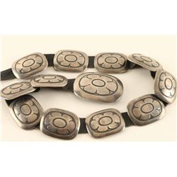 Hopi Sterling Concho Belt