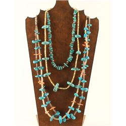 Lot of 3 Navajo Turquoise Necklaces