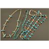 Image 2 : Lot of 3 Navajo Turquoise Necklaces
