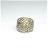 Image 3 : Designer Style Yellow Sapphire and Diamond Ring