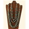 Image 1 : Lot of 3 Navajo Turquoise Necklaces