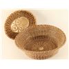 Image 2 : Lot of (2) Indian Pine Needle Baskets