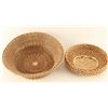 Image 3 : Lot of (2) Indian Pine Needle Baskets