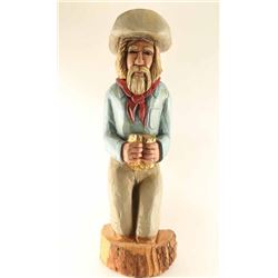 Carved Wooden Miner