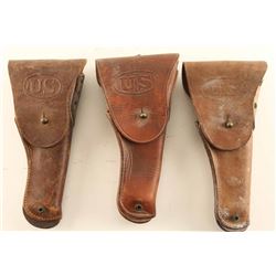 Lot of (3) US Flap Holsters
