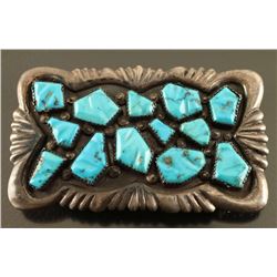 Zuni Turquoise Belt Buckle