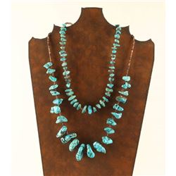 Lot of 2 Navajo Turquoise Necklaces