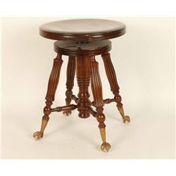 Antique Piano Stool