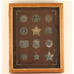 Franklin Mint Shadow Box Framed Badges
