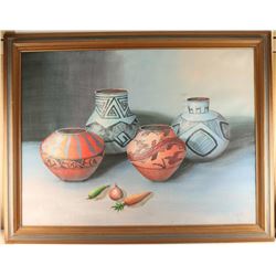 Large Oil on Canvas by C. Kory
