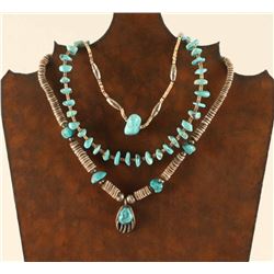Lot of 3 Navajo Turquoise Necklaces