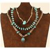 Image 1 : Lot of 3 Navajo Turquoise Necklaces