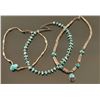 Image 2 : Lot of 3 Navajo Turquoise Necklaces
