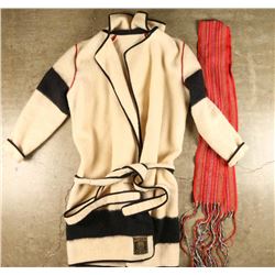 Wool Coat and Sash