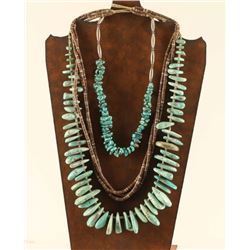 Lot of 3 Navajo Turquoise Necklaces