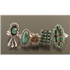 Image 1 : Lot of 5 Zuni Rings