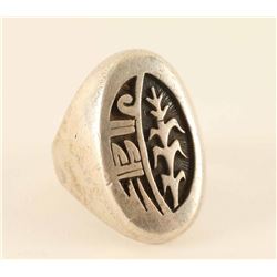 Heavy Sterling Hopi Men's Ring