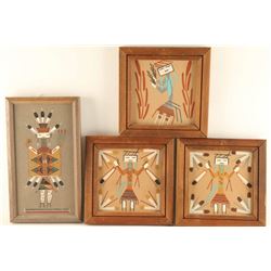 Lot of (4) Sand Paintings