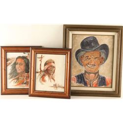 Lot of (3) Original Paintings by J Corral
