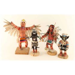 Lot of (4) Kachinas