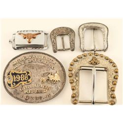 Lot of (5) Western Buckles