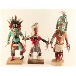 Lot of (3) Hopi Kachinas
