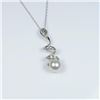 Image 2 : Elegant Pearl and Diamond Pendant