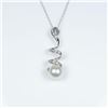 Image 3 : Elegant Pearl and Diamond Pendant