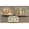 Image 1 : Lot of 3 Sterling Hopi Buckles