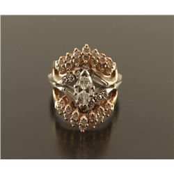 Sparkling Marquise Cut Wedding Set