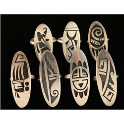 Lot of 7 Hopi Rings