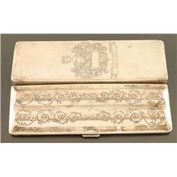 Vintage Sterling Silver Cigar Case